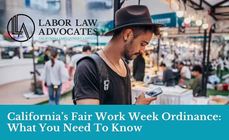 fair work week ordinance california fair work week ordinance california