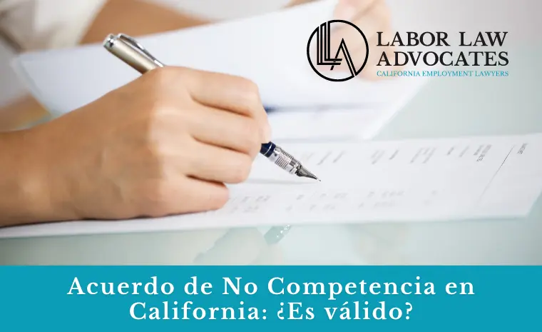 acuerdo de no competencia en california acuerdo de no competencia en california