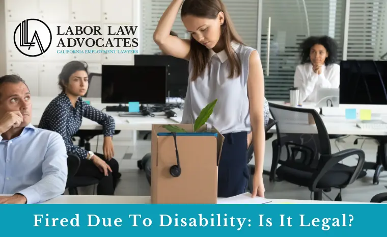 fired due to disability fired due to disability