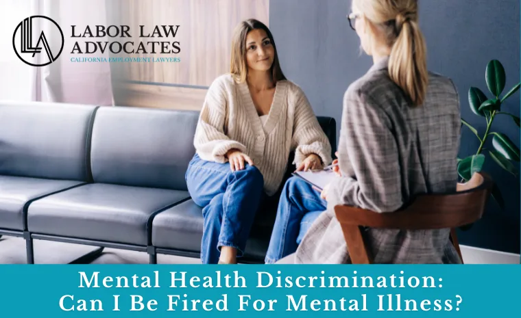 can I be fired for mental illness