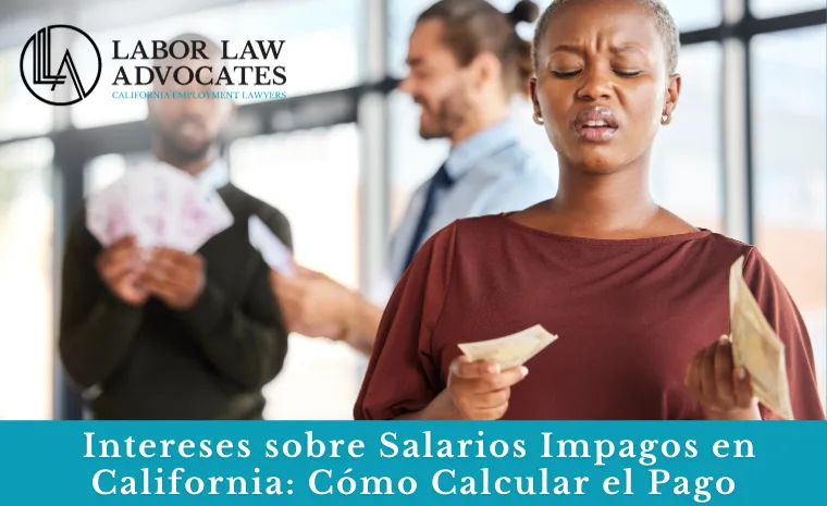 intereses sobre salarios impagos en california