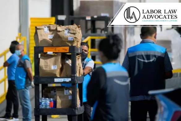 trabajadores de Amazon en San Bernardino