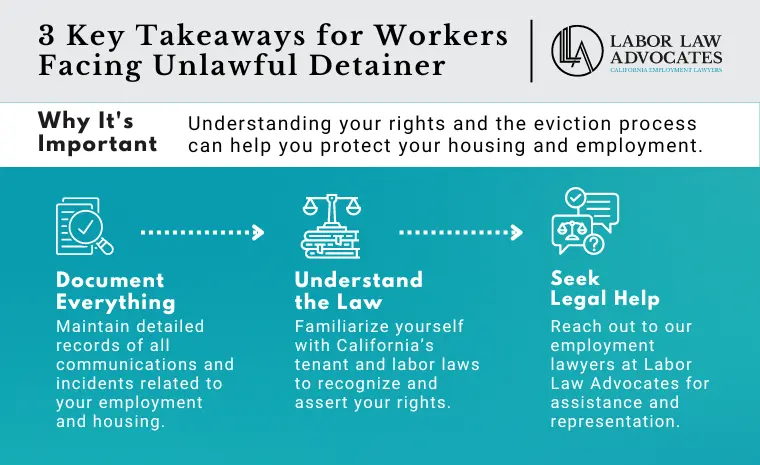 3 Key Takeaways for Workers Facing Unlawful Detainer